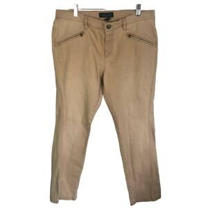 LRL Lauren Jeans Co. Ralph Lauren Petite Skinny Jeans Sand/Khaki Color Size 14